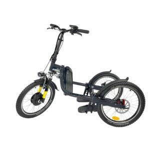 CYCLODEBOUT VX450 elektromos tricikli, szürke, 500 W-os motor, NF EN 1476 minősítés, Franciaországban készült