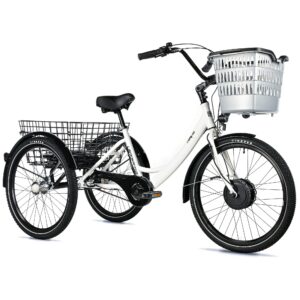 Leader Fox Bormio 24″ elektromos tricikli (2025) – fehér