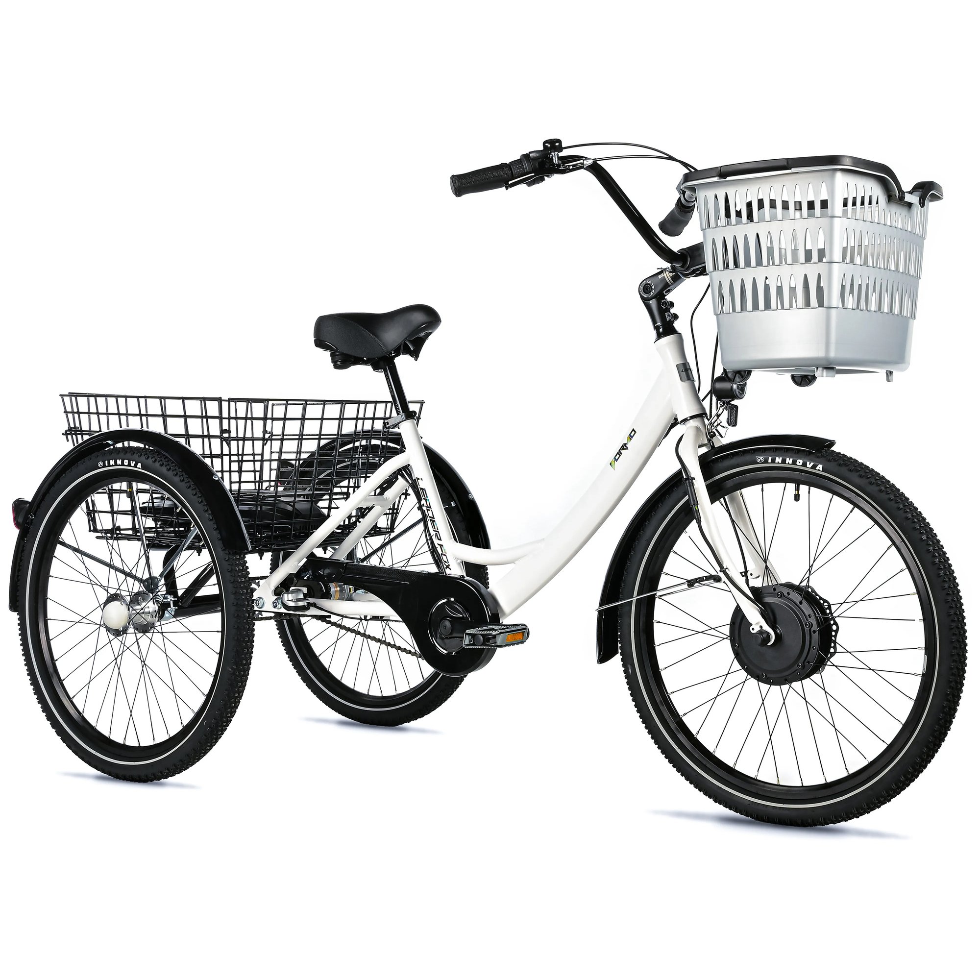 Leader Fox Bormio 24″ elektromos tricikli (2025) – fehér